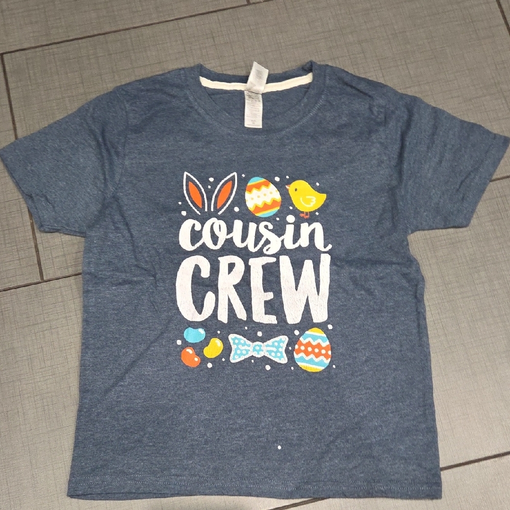 Kids 'Cousin Crew' Easter Graphic Tee - Blue